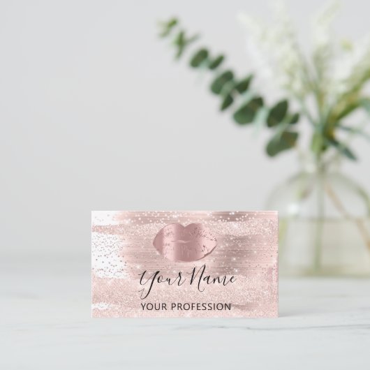 プロフェッショナルメイクアップアーティストバラキスリップストローク 名刺 (スタンド正面)