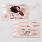 プロフェッショナルメイクアップアーティストバラキス唇 名刺 (正面/裏面)