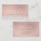 プロフェッショナルメイクアップアーティストバラグリッターグリッター 予約カード (正面/裏面)