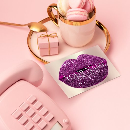 プロフェッショナルメイクアップアーティストバラグリッターリップベリー 名刺