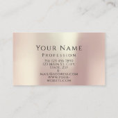 プロフェッショナルメイクアップアーティストバラグリッターリップベリー 名刺 (裏面)