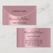 プロフェッショナルメイクアップアーティストバラモダン赤面 名刺 (正面/裏面)