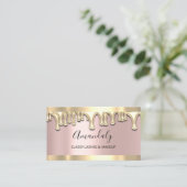 プロフェッショナルメイクアップアーティストピンクウェシンラッシュドリップ 名刺 (スタンド正面)