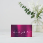 プロフェッショナルメイクアップアーティストホログラフィパープルベリー 名刺 (スタンド正面)