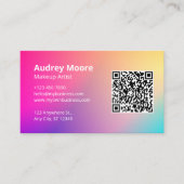 プロフェッショナルメイクアップアーティストモダンデザイン 名刺 (正面)