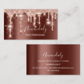 プロフェッショナルメイクアップアーティストラッシュズバラ未来的 名刺 (正面/裏面)