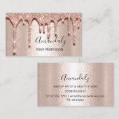 プロフェッショナルメイクアップアーティストラッシュバラグリッター 名刺 (正面/裏面)