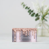 プロフェッショナルメイクアップアーティストラッシュバラ赤面グレー 名刺 (スタンド正面)