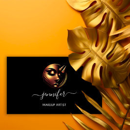 プロフェッショナルメイクアップアーティストラッズロゴQRCode Blac 名刺