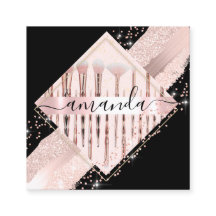 プロフェッショナルメイクアップアーティストロゴブラシバラストローク