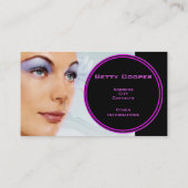 プロフェッショナルメイクアップアーティスト名刺 名刺 (裏面)