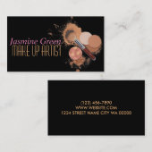 プロフェッショナルメイクアップアーティスト名刺 名刺 (正面/裏面)