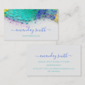 プロフェッショナルメイクアップアーティスト抽象芸術アートワーク灰色 名刺 (正面/裏面)