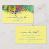 プロフェッショナルメイクアップアーティスト抽象芸術アートワーク 名刺 (正面/裏面)