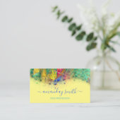 プロフェッショナルメイクアップアーティスト抽象芸術アートワーク 名刺 (スタンド正面)