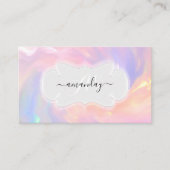 プロフェッショナルメイクアップアーティスト爪、 ネイルラッシュホログラフ 名刺 (正面)