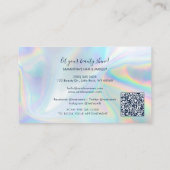 プロフェッショナルメイクアップアーティスト美しいサロン モダン ロイヤリティカード (裏面)