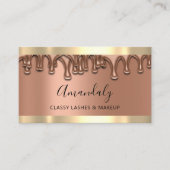 プロフェッショナルメイクアップアーティスト銅バラ点滴 名刺 (正面)