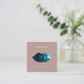 プロフェッショナルメイクアップアーティスト2フォトリップピンク スクエア名刺 (スタンド正面)