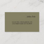 プロフェッショナルメイクアップアーティスト 名刺 (裏面)