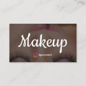 プロフェッショナルメイクアップアーティスト 名刺 (裏面)