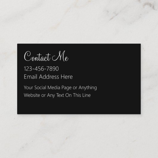 プロフェッショナルメイクアップアーティスト 名刺 (裏面)