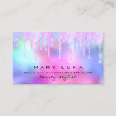 プロフェッショナルメイクアップアーティストLash Holigraph Social 名刺 (正面)