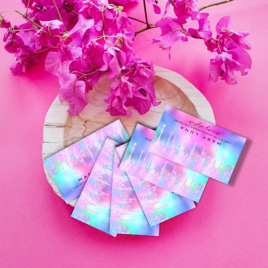 プロフェッショナルメイクアップアーティストLash Holigraph Social 名刺