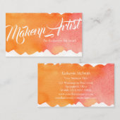 プロフェッショナルメイクアップアーティストMUAメイクアップアーティスト 名刺 (正面/裏面)