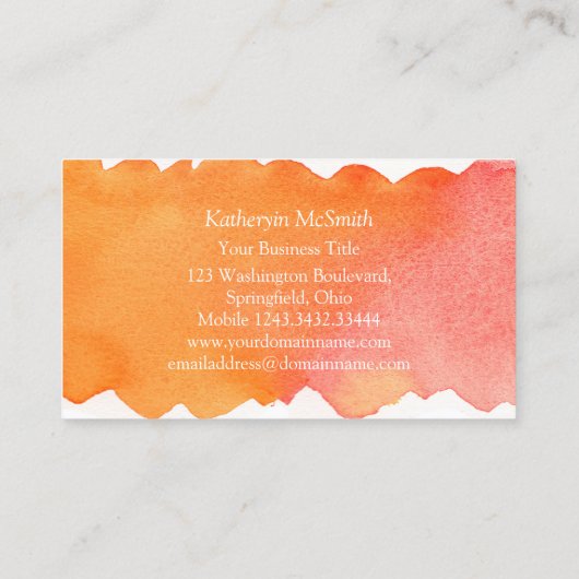 プロフェッショナルメイクアップアーティストMUAメイクアップアーティスト 名刺 (裏面)