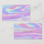 プロフェッショナルメイクアップアーティストUnicorn自筆証書 名刺 (正面/裏面)