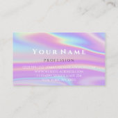 プロフェッショナルメイクアップアーティストUnicorn自筆証書 名刺 (裏面)