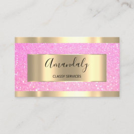 プロフェッショナルメイクアップホログラフ金ゴールドグリッターバラ 名刺