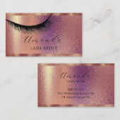 プロフェッショナルメイクアップラッシュアーティストエステティシャングリット 名刺 (正面/裏面)
