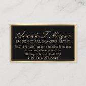 プロフェッショナルメイクアップラッシュエクステンションVIPブラウンアイズ 名刺 (裏面)