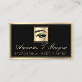 プロフェッショナルメイクアップラッシュエクステンションVIPブラウンアイズ 名刺 (正面)