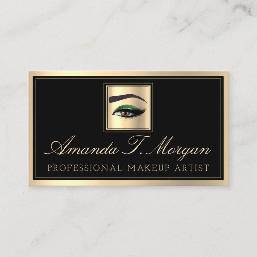 プロフェッショナルメイクアップラッシュエクステンションVIPブラウンアイズ 名刺 (正面)