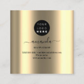 プロフェッショナルメイクアップロゴトロピック体スパウェルネス スクエア名刺 (裏面)