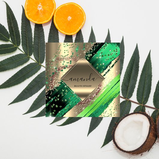 プロフェッショナルメイクアップロゴトロピック体スパウェルネス スクエア名刺