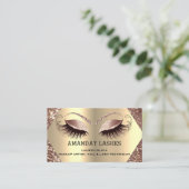 プロフェッショナルメイクアップ爪、 ネイルアポイントメントカード眉 名刺 (スタンド正面)