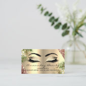 プロフェッショナルメイクアップ爪、 ネイルアポイントメントフローラバラ 名刺 (スタンド正面)