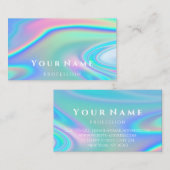 プロフェッショナルメイクアップartis爪、 ネイルホログラフユニコーン 名刺 (正面/裏面)