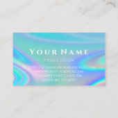 プロフェッショナルメイクアップartis爪、 ネイルホログラフユニコーン 名刺 (裏面)