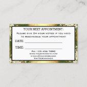 プロフェッショナルメイクアポイントメントカード金ゴールドロゴLUX 名刺 (裏面)