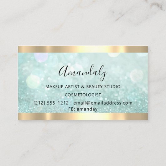 プロフェッショナルメイクエステティシャンまぶしQRロゴ 名刺 (裏面)