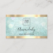 プロフェッショナルメイクエステティシャンまぶしQRロゴ 名刺 (正面)