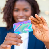 プロフェッショナルメイク爪、 ネイル自筆証書ユニコーンドリップ 名刺