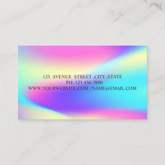 プロフェッショナルメイドクリーニングハカラフルウス 名刺 (裏面)