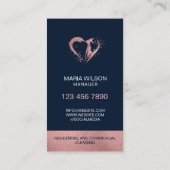 プロフェッショナルメイドハウスキーピング清掃サービス 名刺 (裏面)