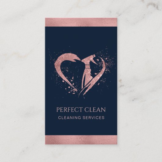 プロフェッショナルメイドハウスキーピング清掃サービス 名刺 (正面)